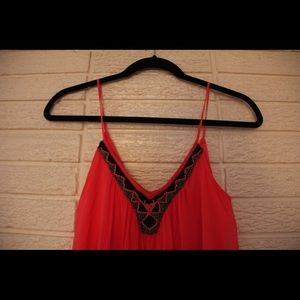 ORANGE BEADED DRESS